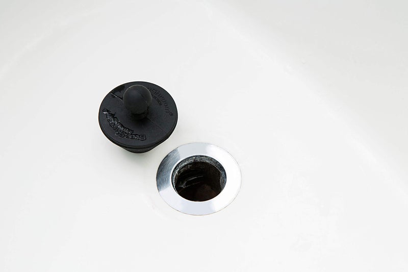 StopShroom Tub 2 Pack Universal Stopper for Bathtub and Bathroom Sink Drains  Black Plug 2pk  2 Count - Image 5